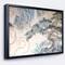 Designart - Chinese Blue Tree Art - Floral Painting Canvas in Black Frame